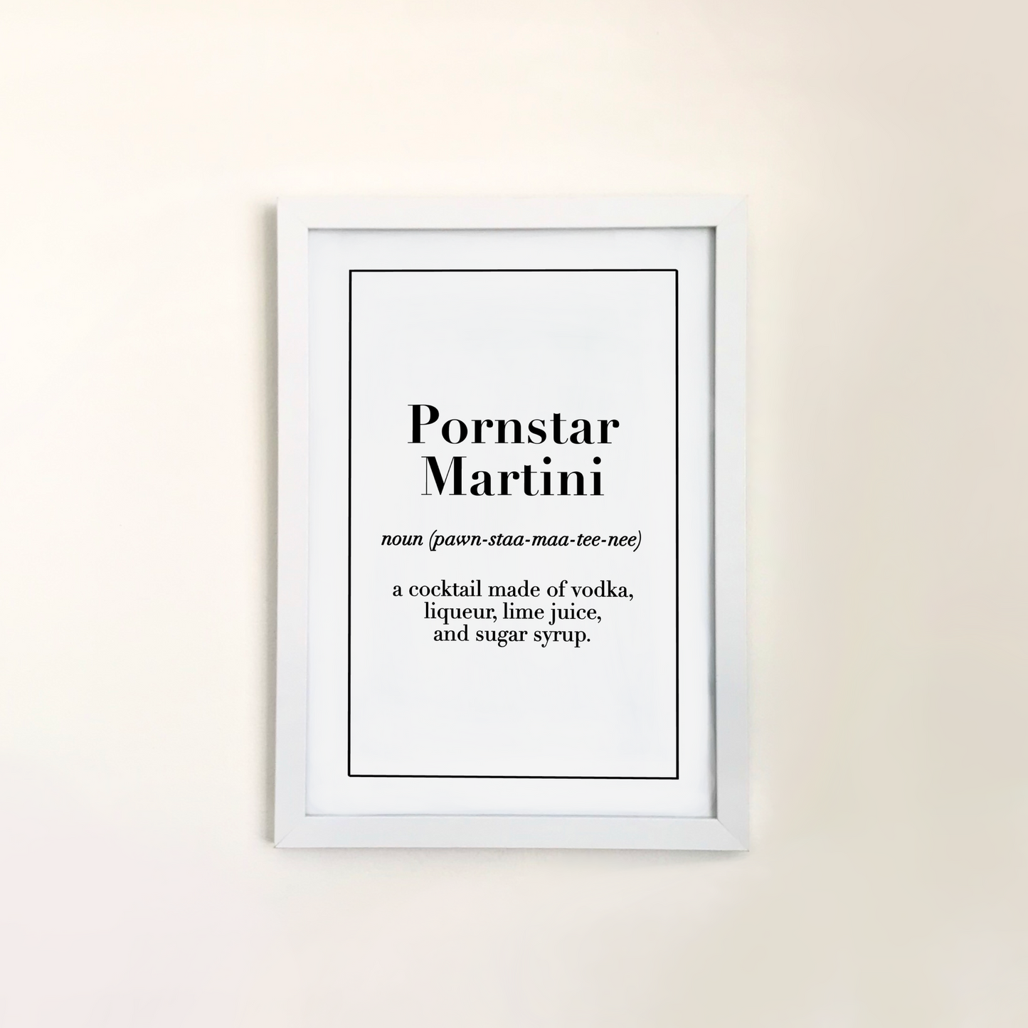 Pornstar Martini definition print