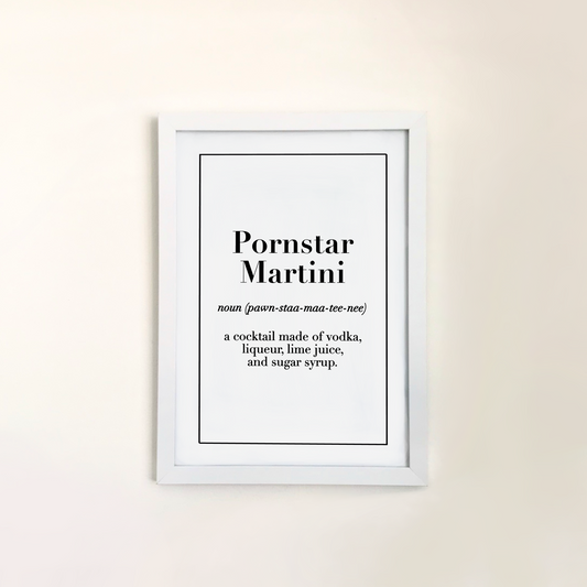 Pornstar Martini definition print