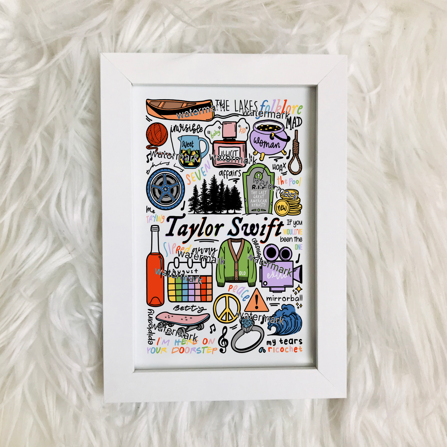 Taylor Swift Folklore print