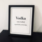 Vodka definition print