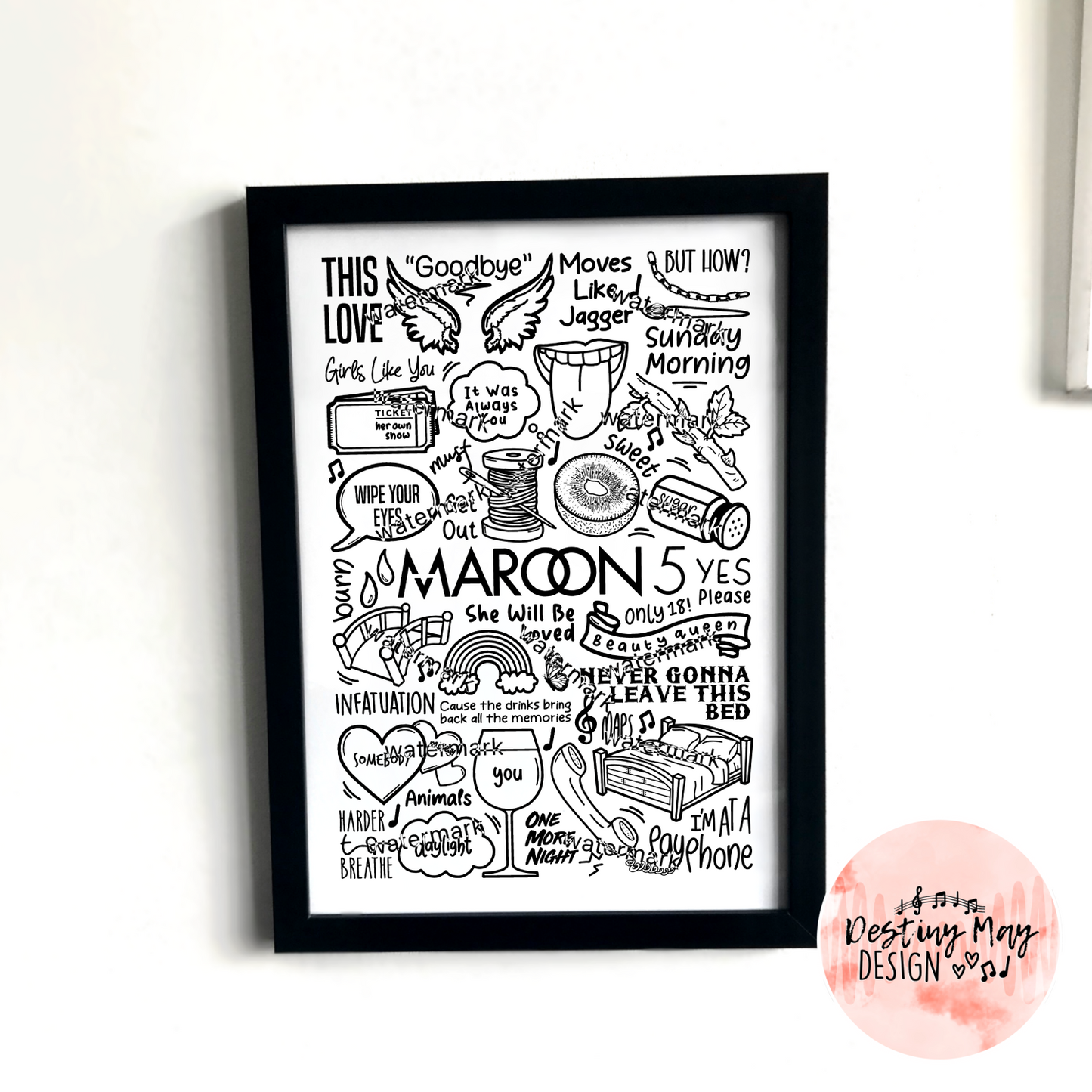 Maroon 5 print