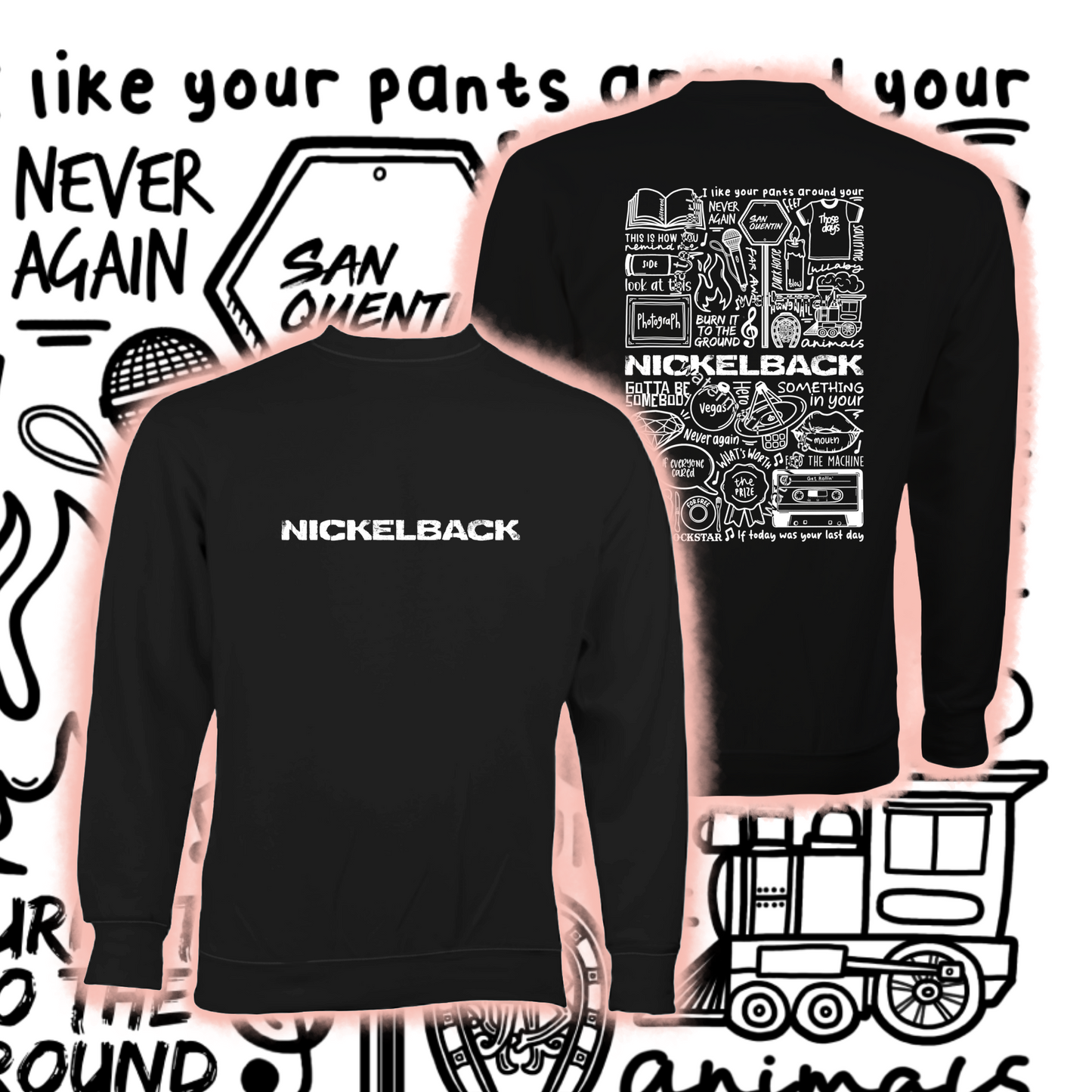 Nickelback two sided t shirt