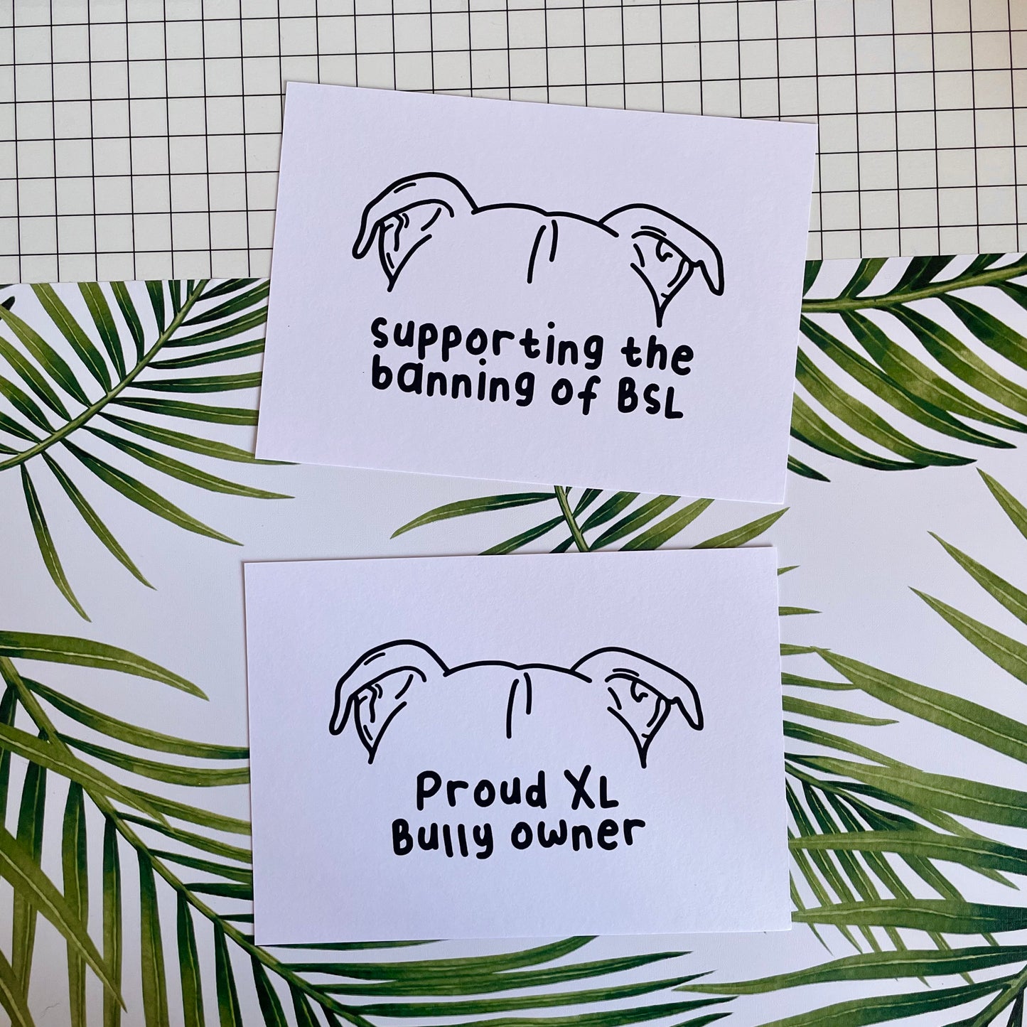 Proud bully ears print