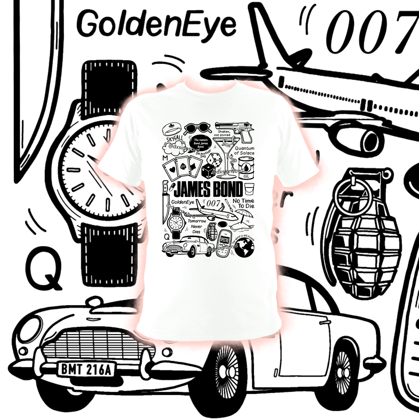 camiseta james bond