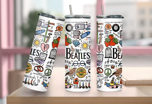 The Beatles tumbler