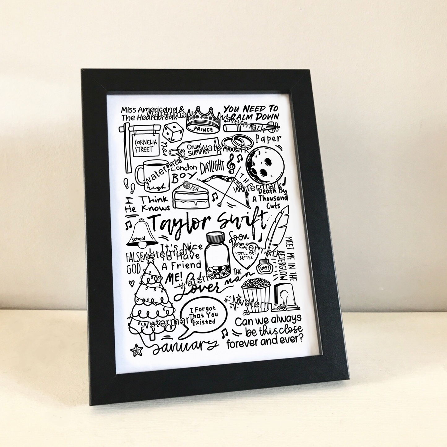 Taylor Swift Lover print