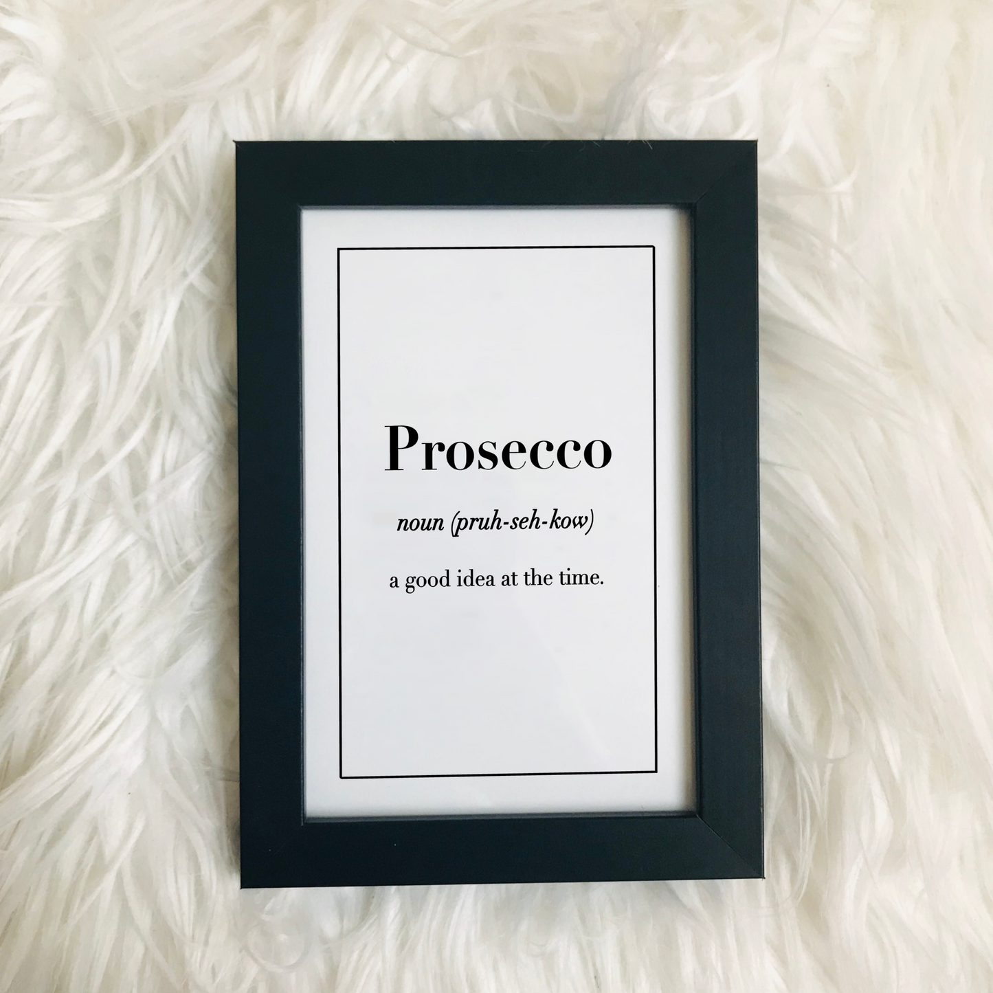 Impresión de definición de Prosecco