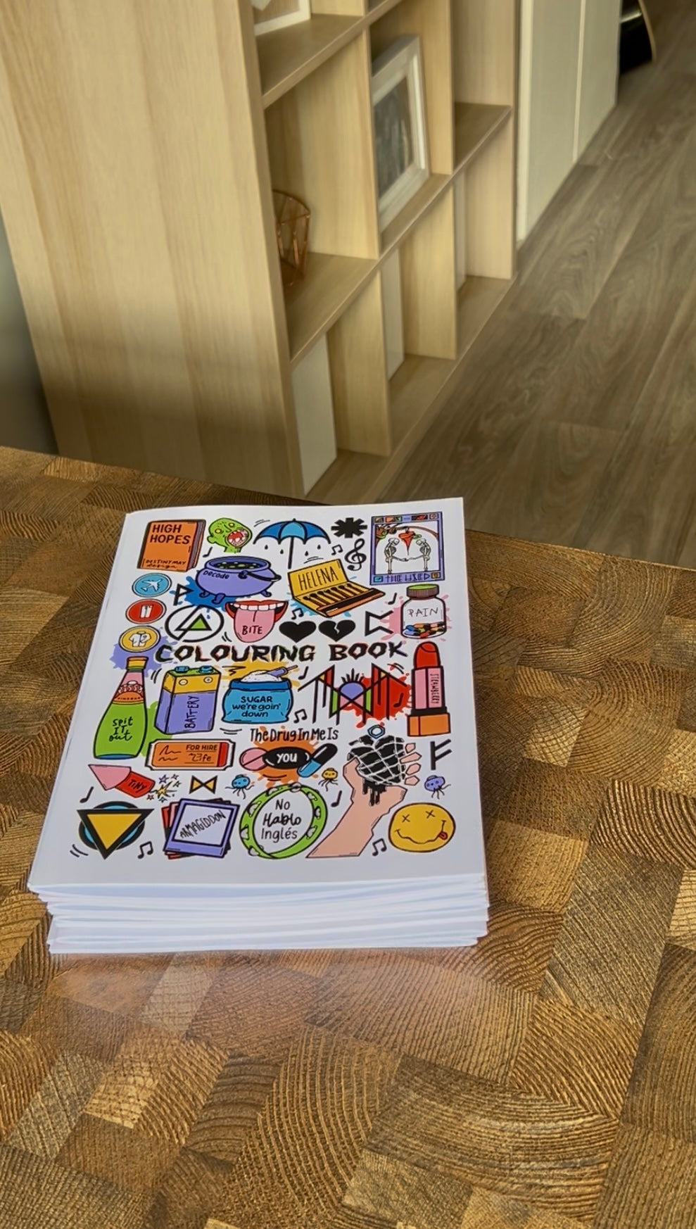 Rock colouring book
