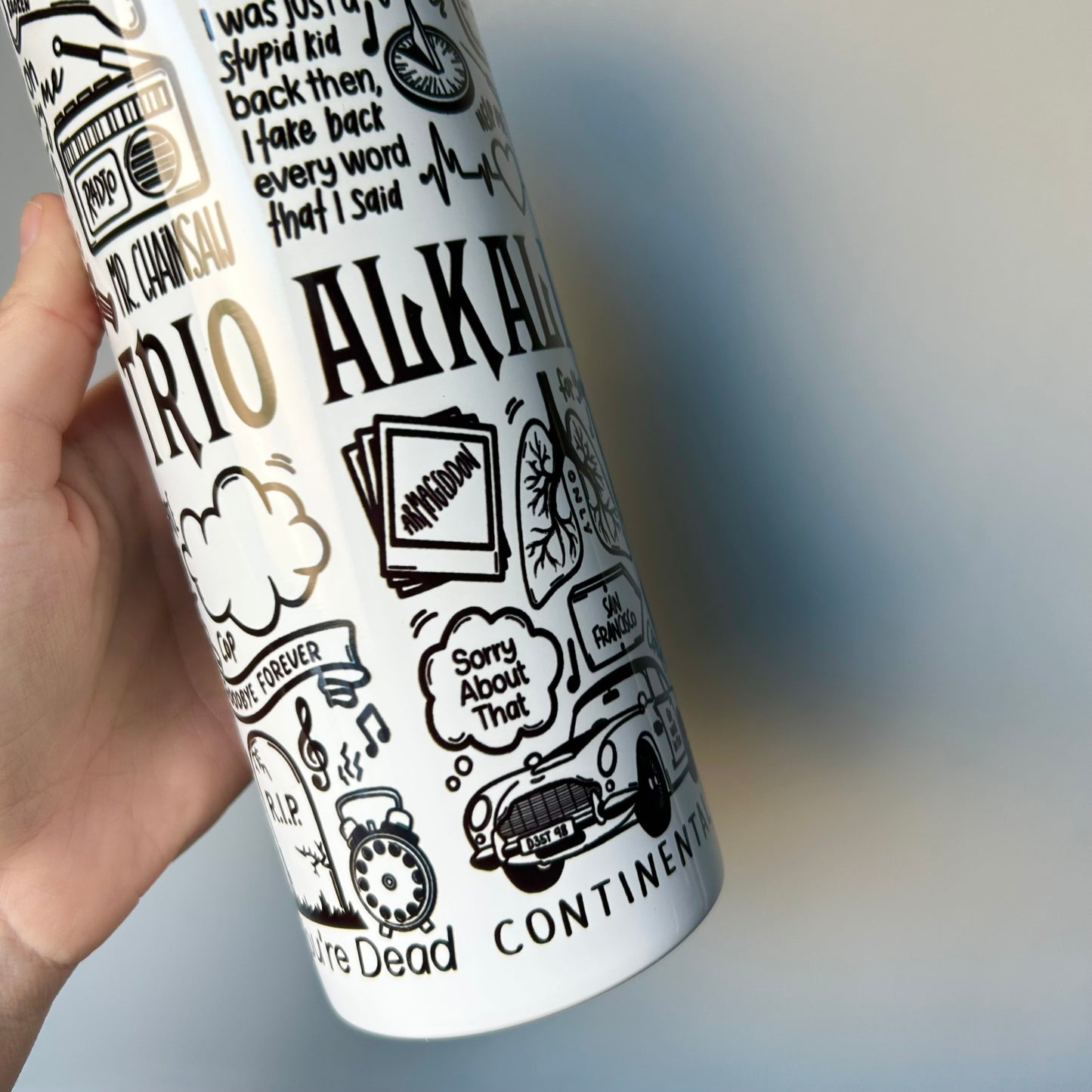 Alkaline Trio tumbler