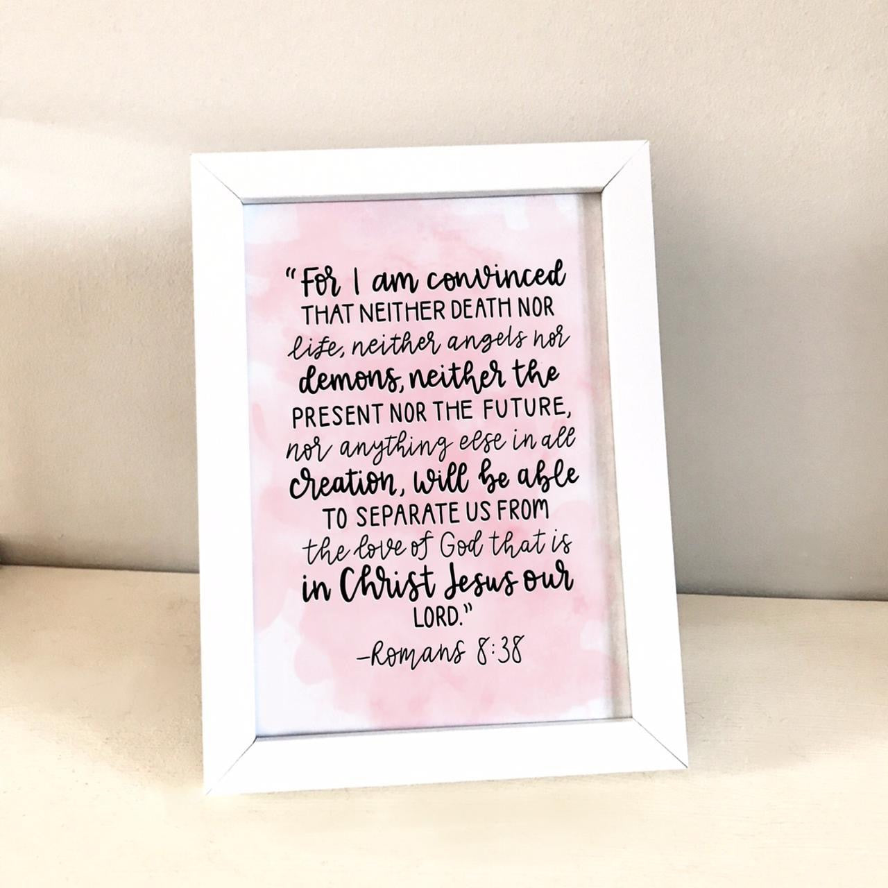 Romans 8:38 print