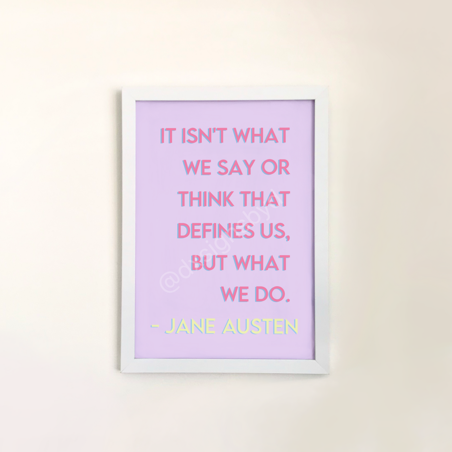 Jane Austen quote #2 print