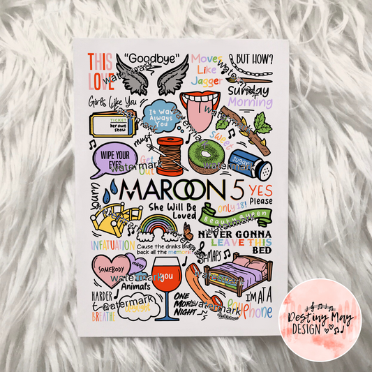 Maroon 5 print