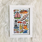 Cleethorpes fitties beach print