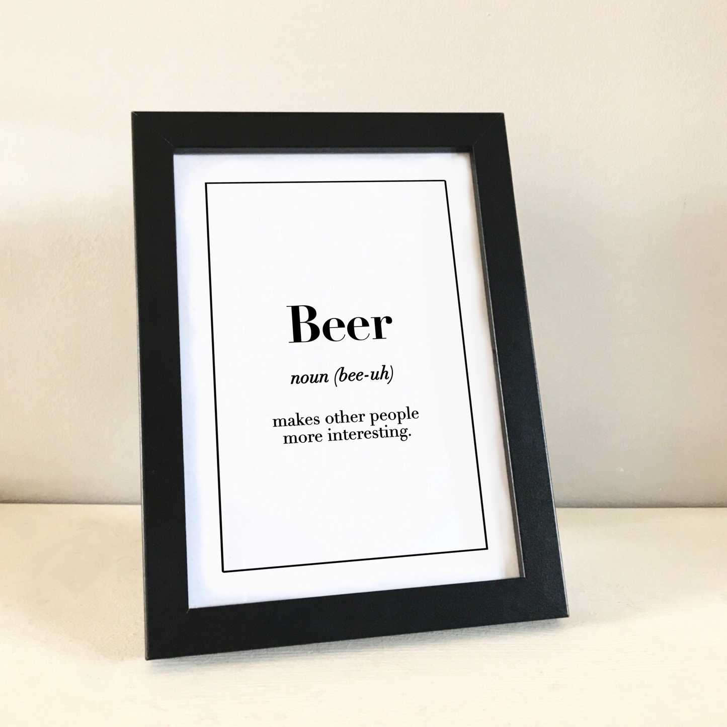 Beer definition print