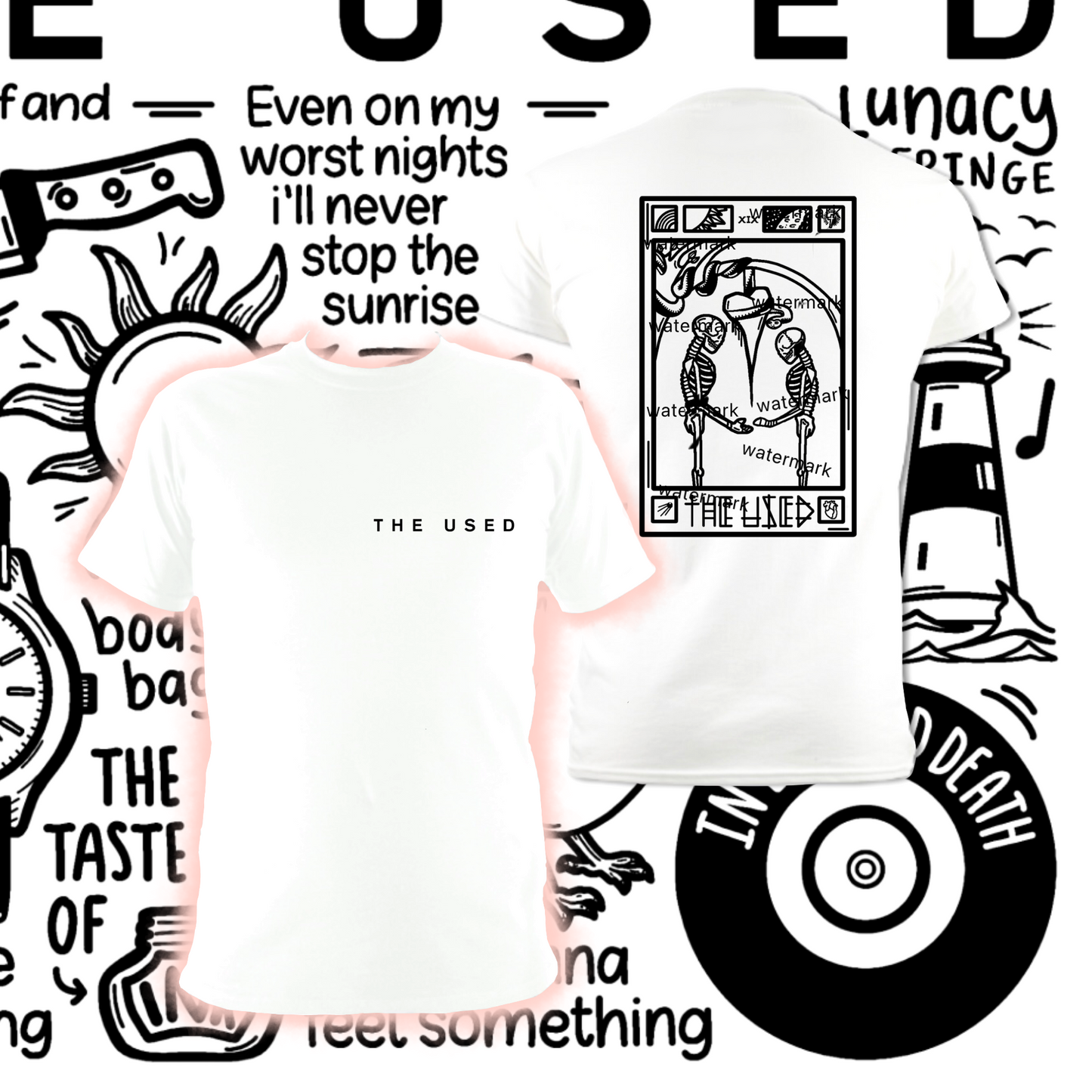 The Used two sided t shirt