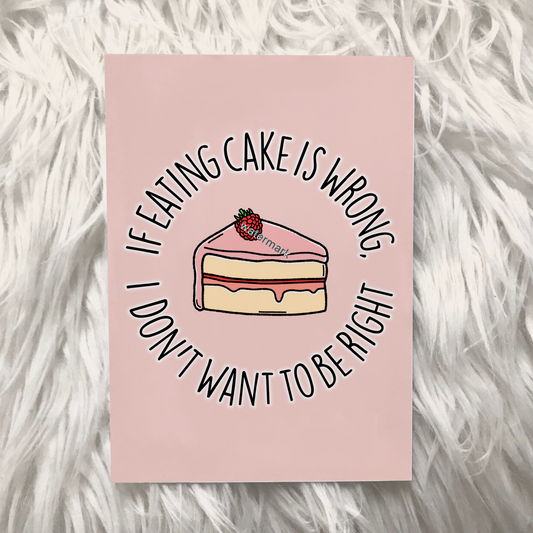 Gilmore Girls eating cake print