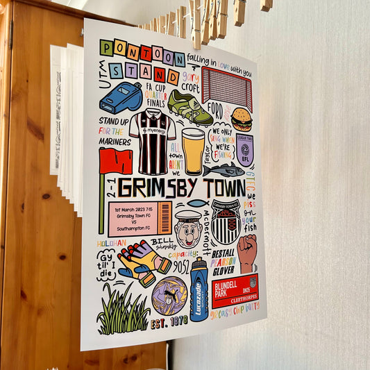 Grimsby Town FC print