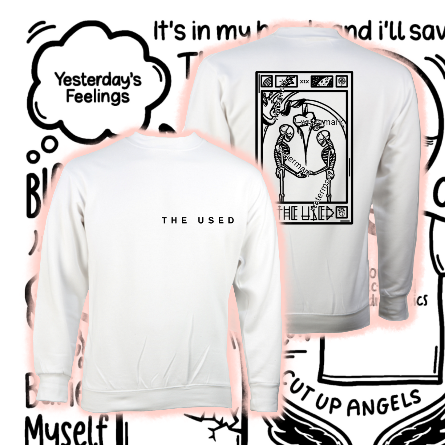 The Used two sided t shirt