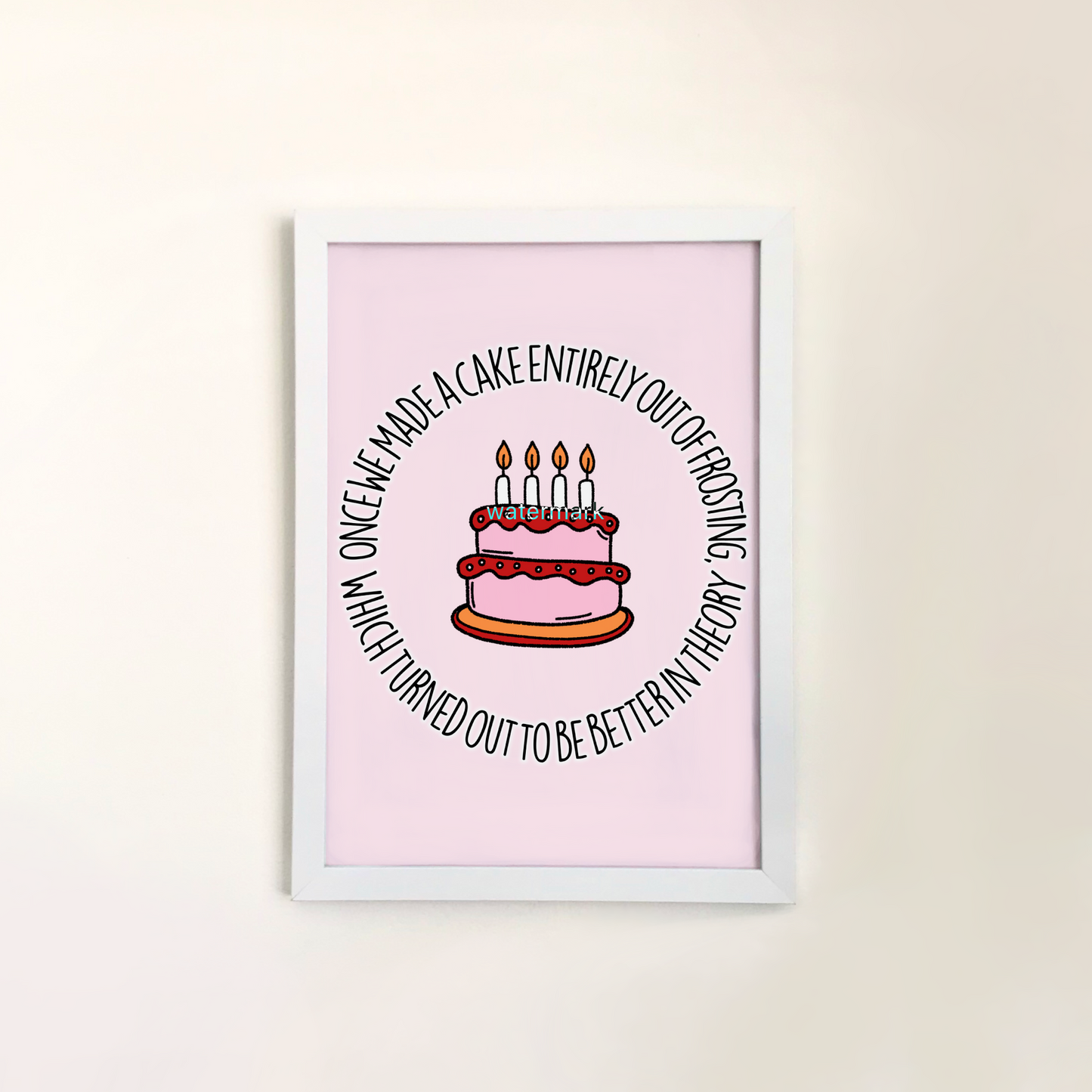 Gilmore Girls cake frosting print