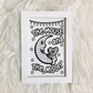 Cleethorpes mouse and moon print