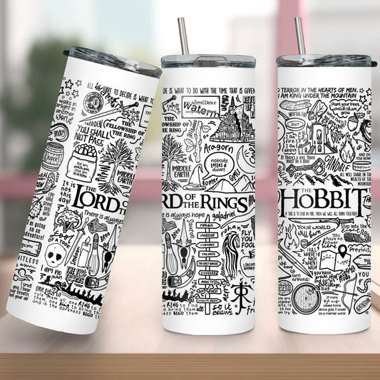 Lord of the Rings and The Hobbit tumbler