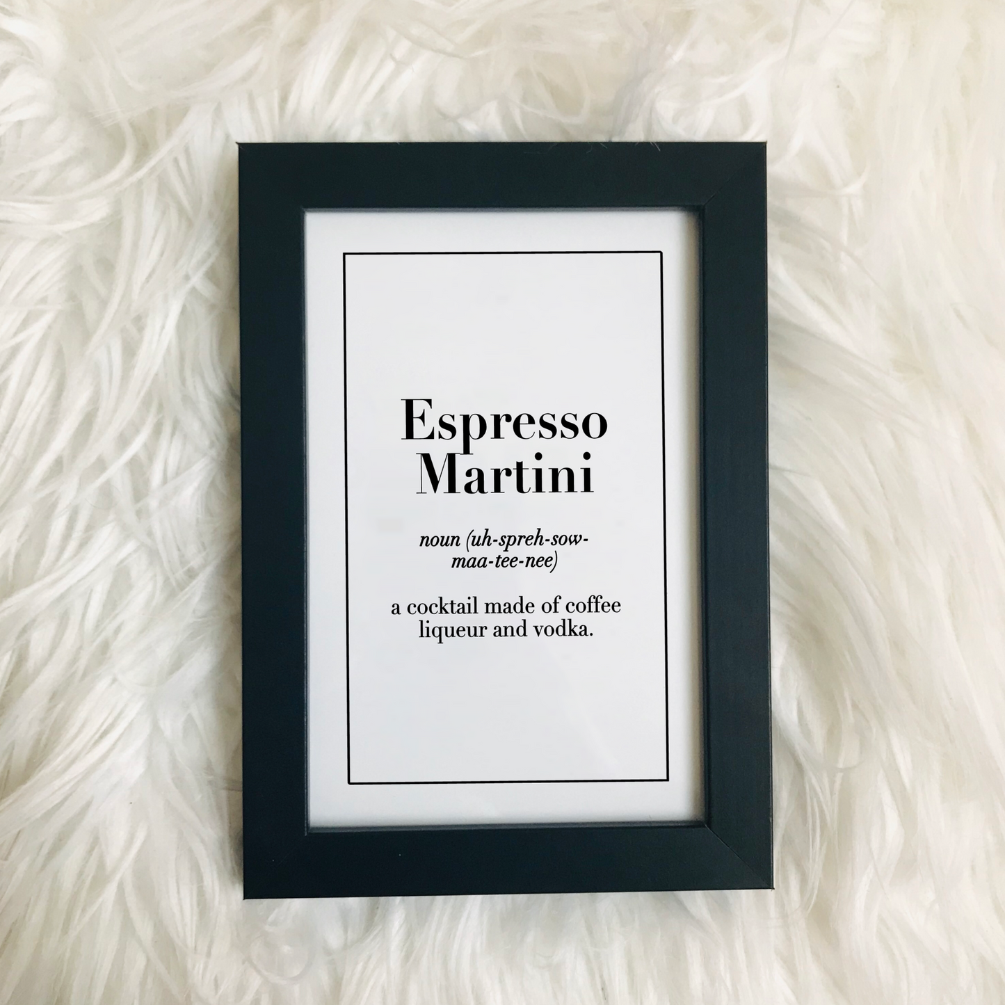 Espresso Martini definition print