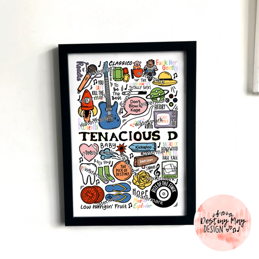 Tenacious D print