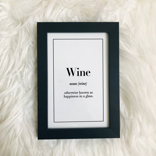 Wine definition print