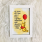 Winnie The Pooh adventure print