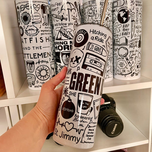 Green Day tumbler