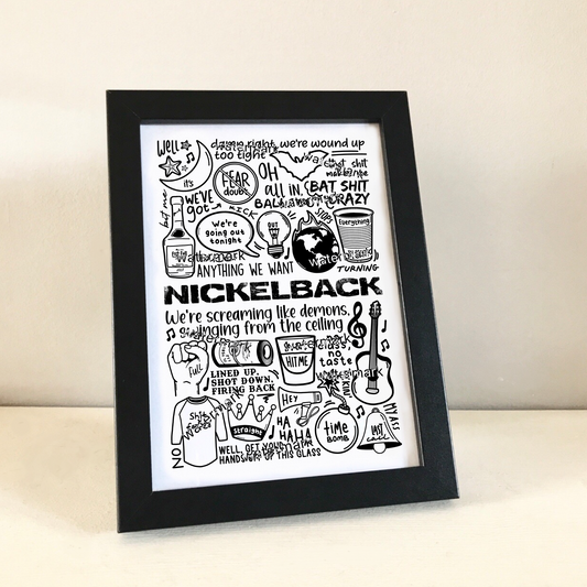 Nickelback Burn It To The Ground print