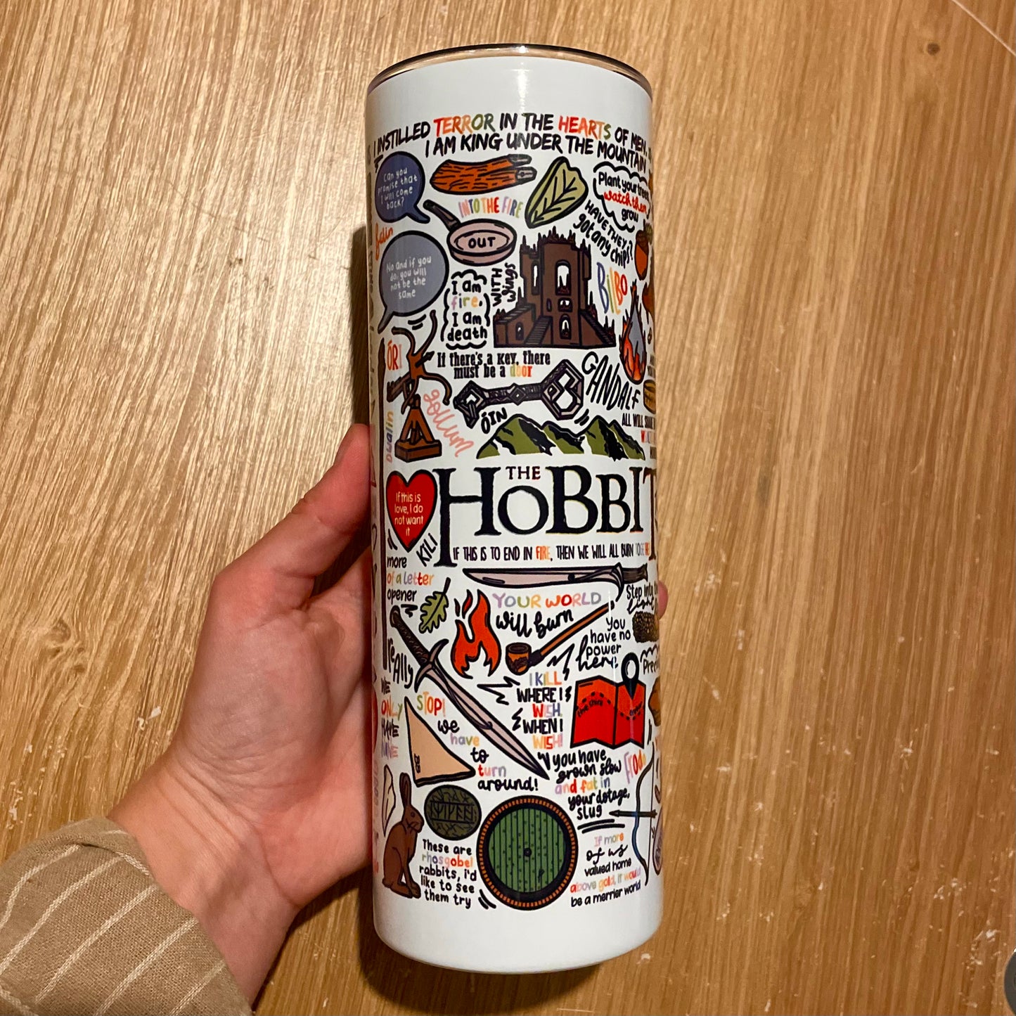 Lord of the Rings and The Hobbit tumbler