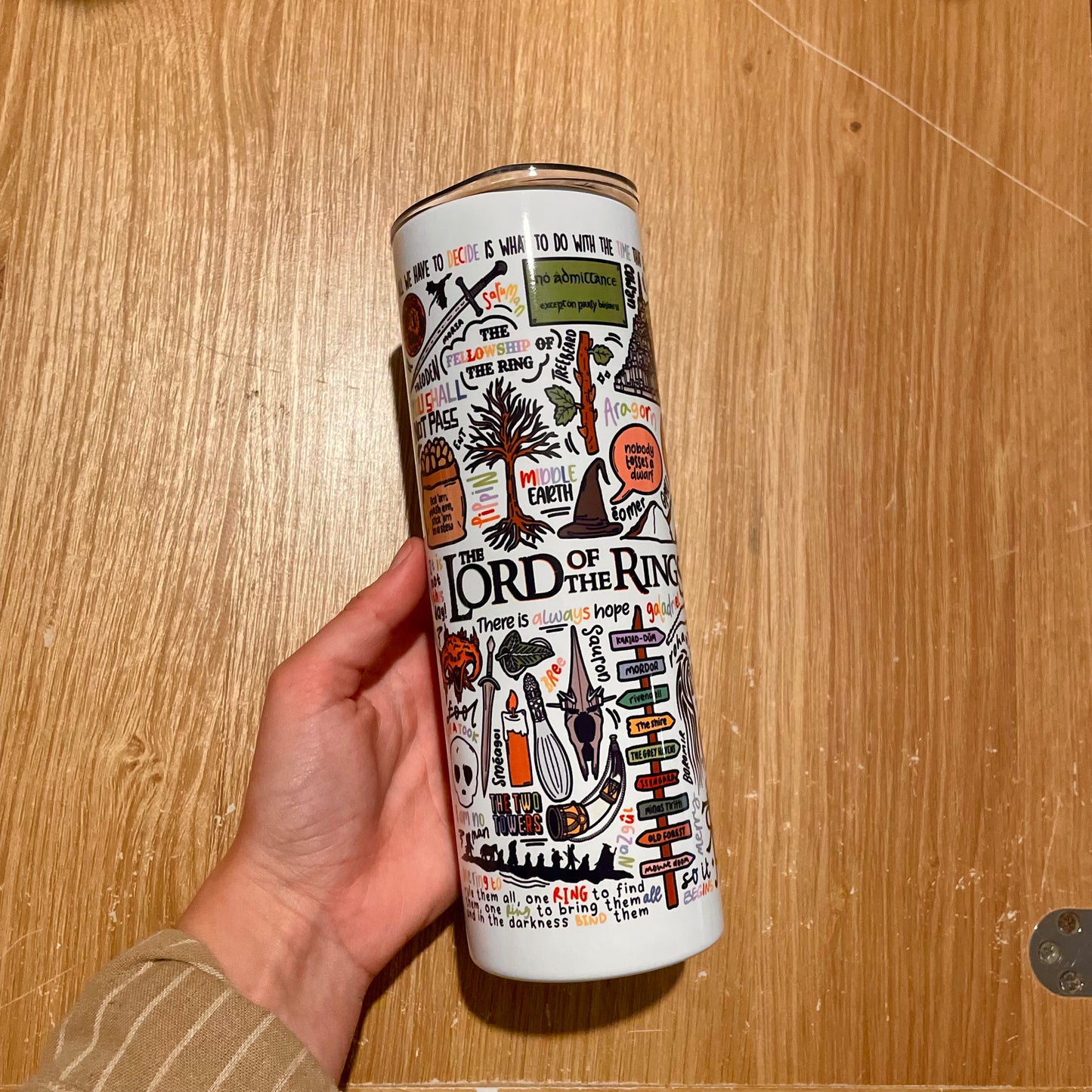 Lord of the Rings and The Hobbit tumbler