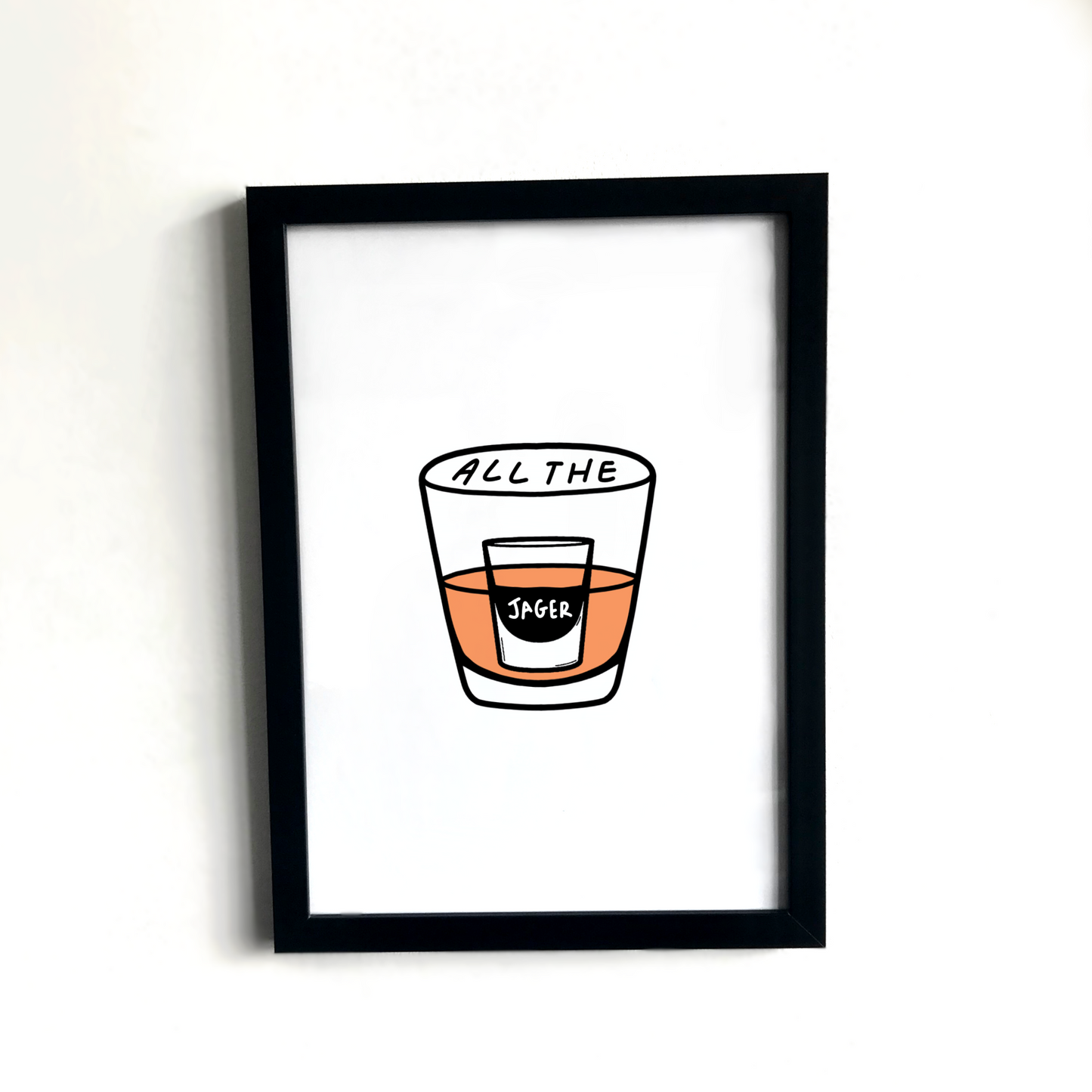 Jaegermeister shot print