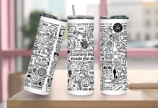 Country music tumbler