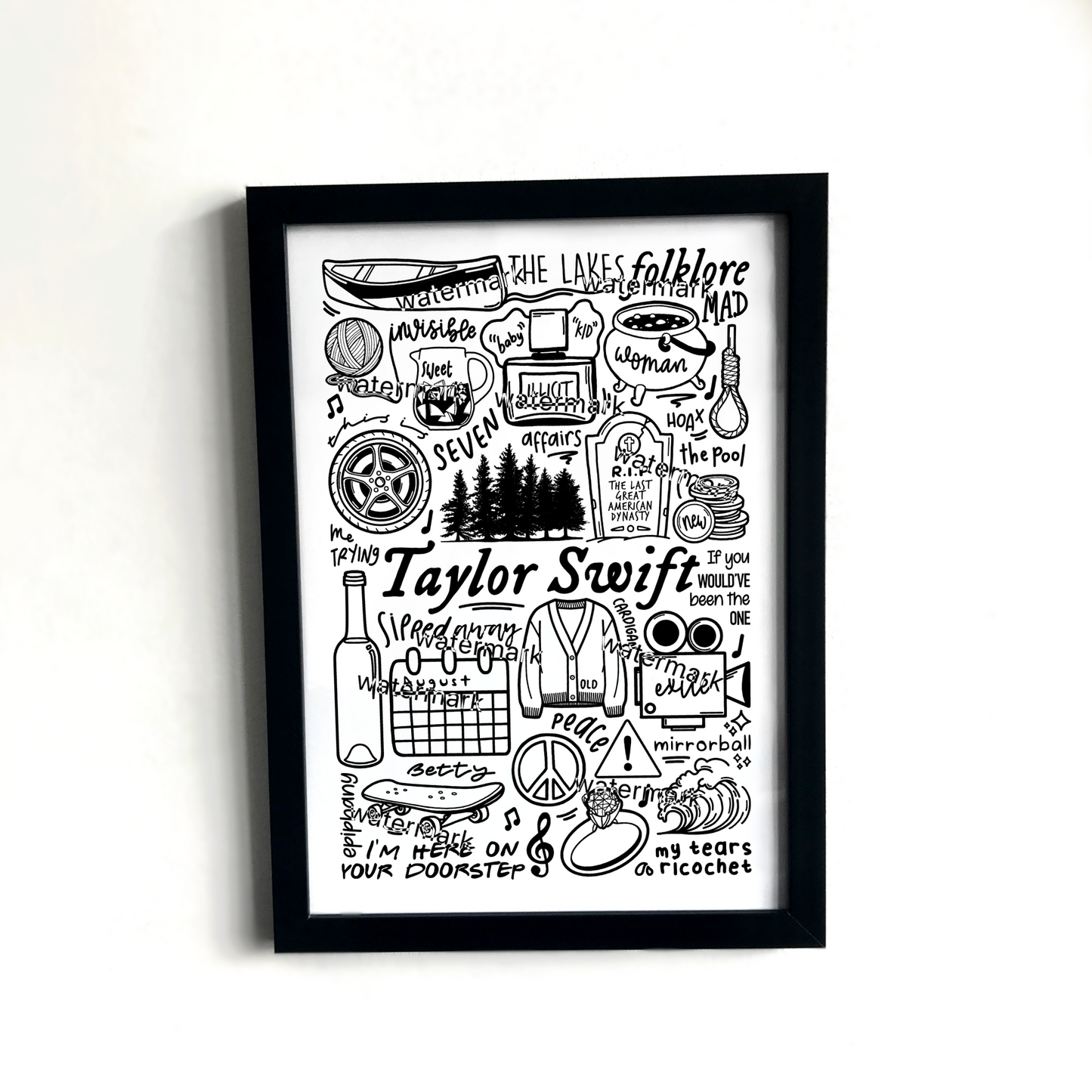 Taylor Swift Folklore print