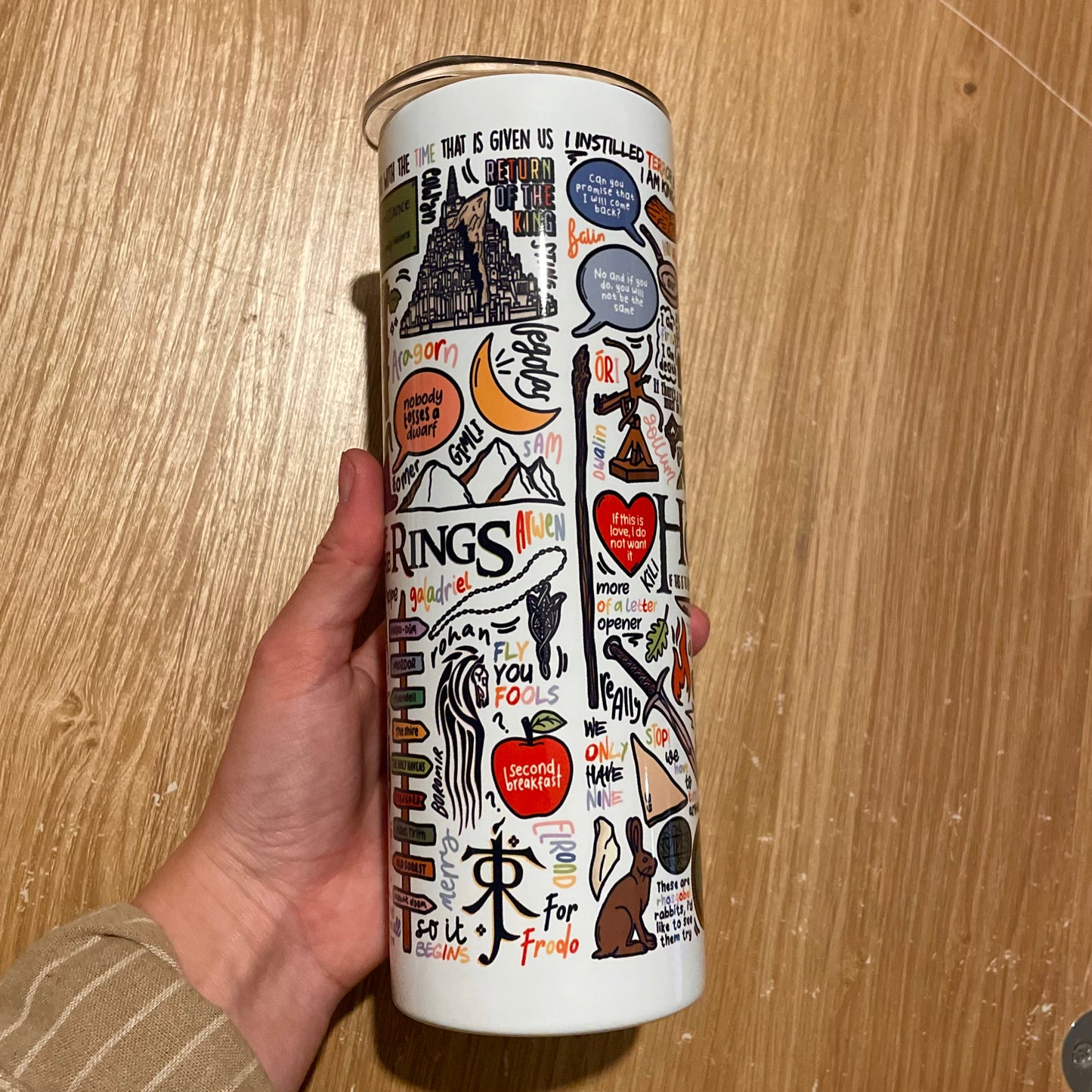 Lord of the Rings and The Hobbit tumbler