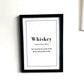 Whiskey definition print