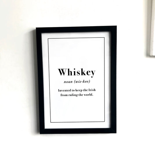 Impresión de definición de whisky