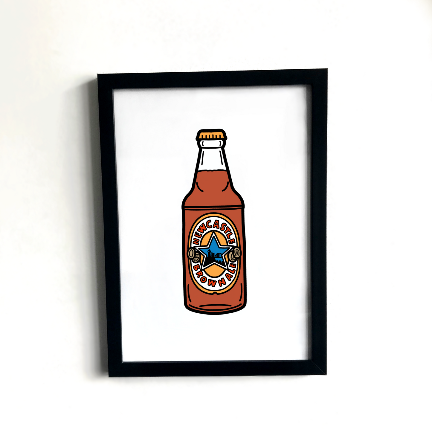 Newcastle Brown ale print