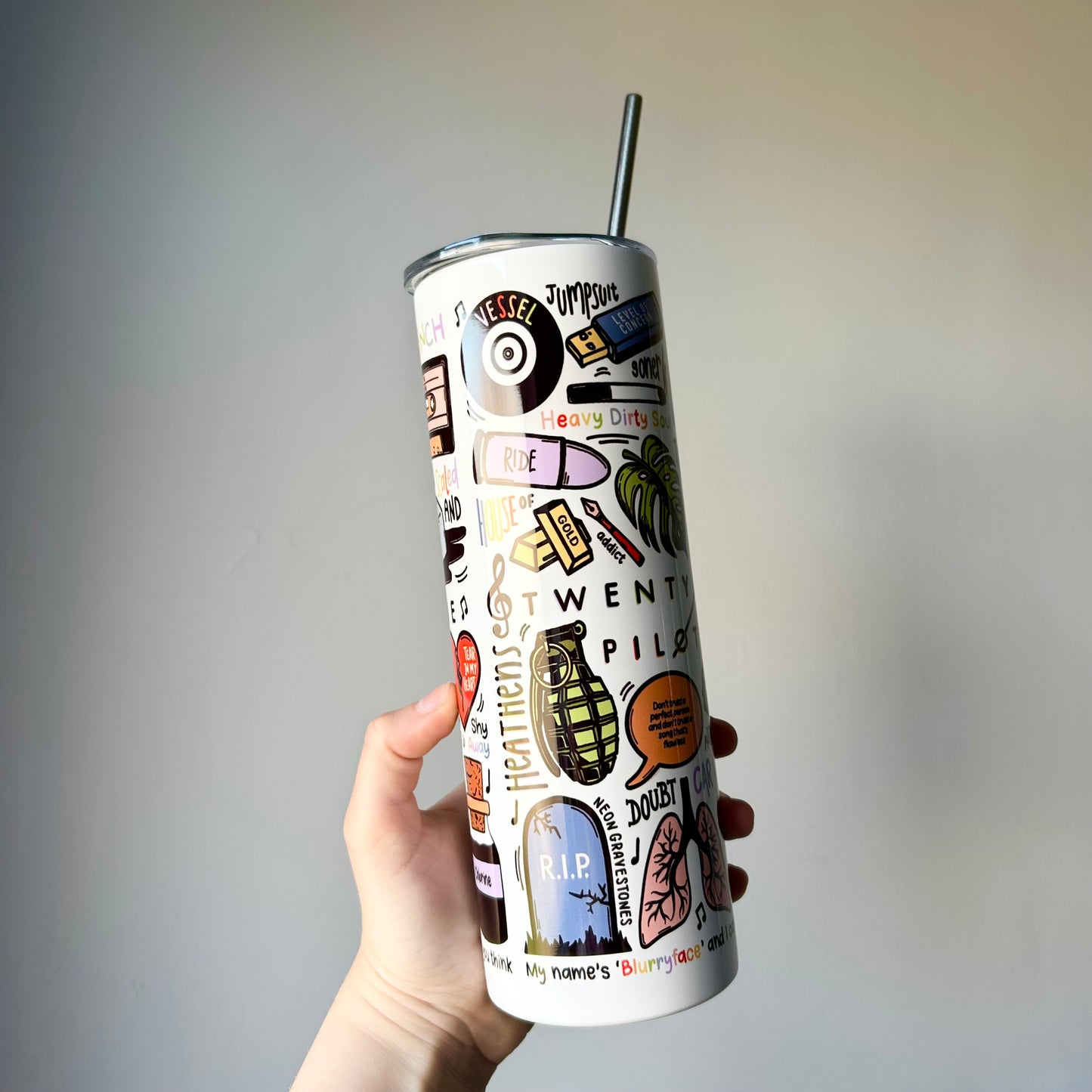 Twenty One Pilots tumbler