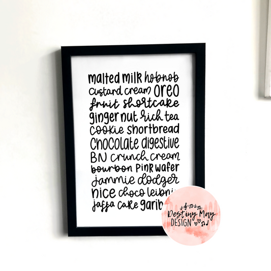 Biscuit list print