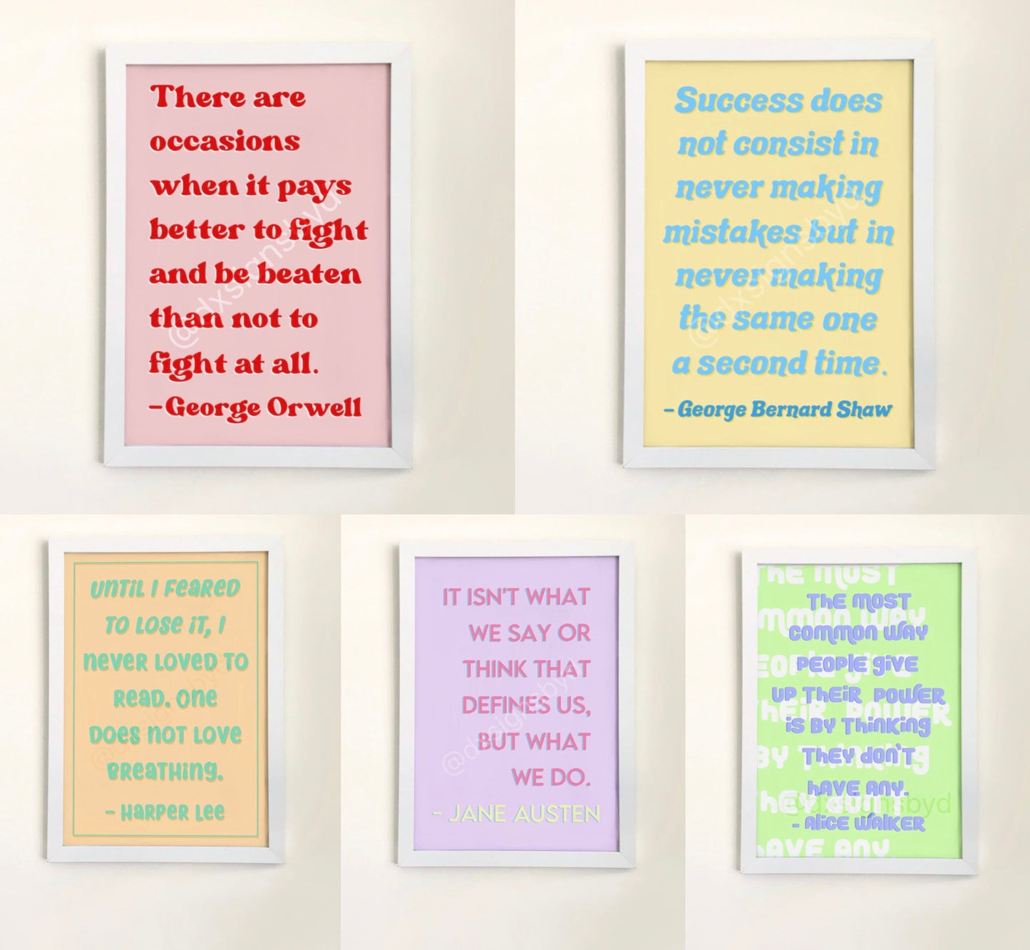 Reading bookish quote print