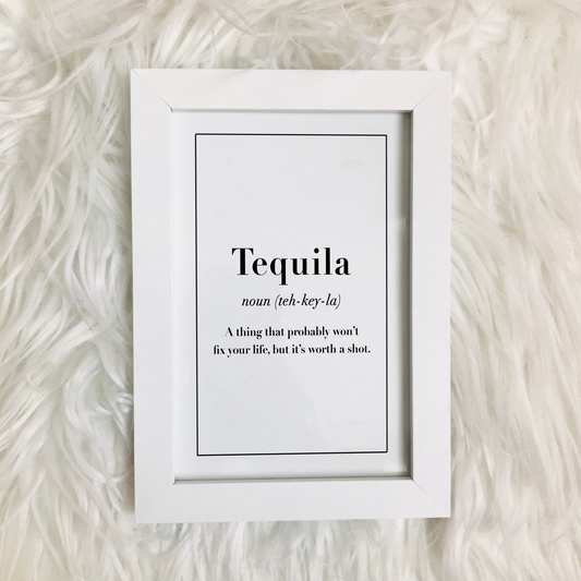 Impresión de definición de tequila