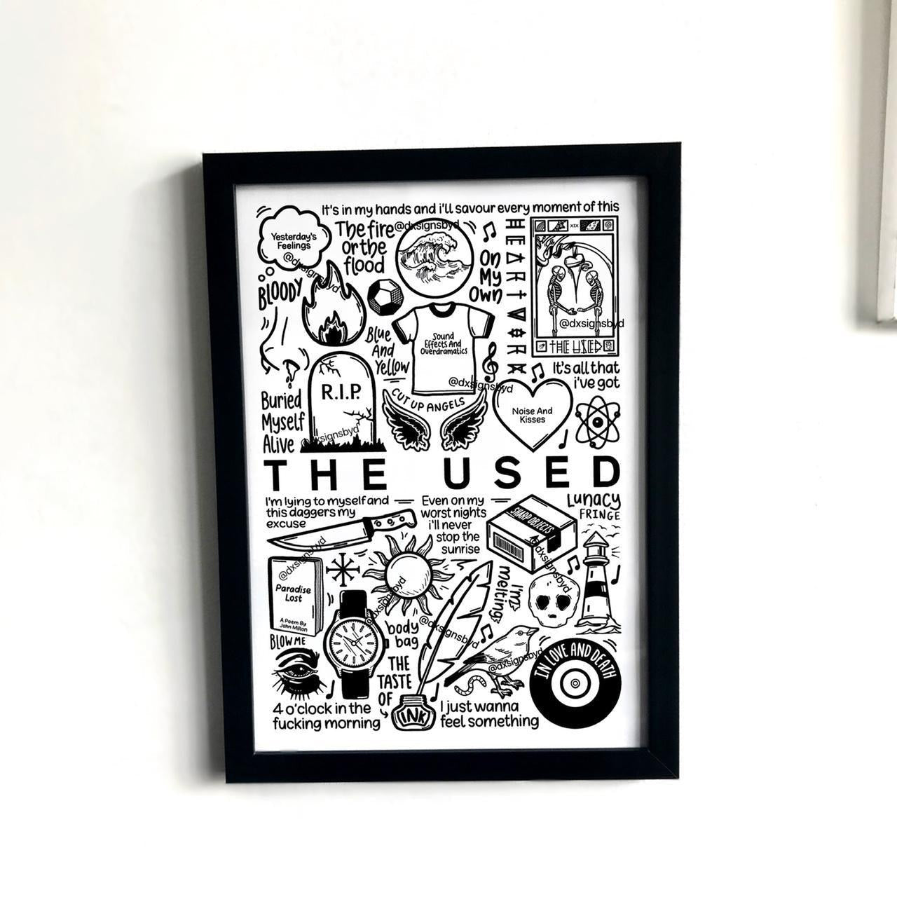 The Used two sided t shirt