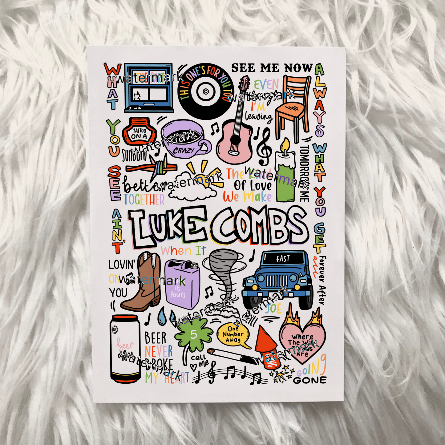 Luke Combs print