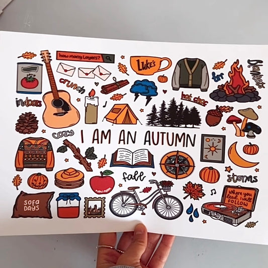I am an autumn print