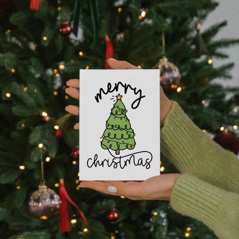 Christmas tree card