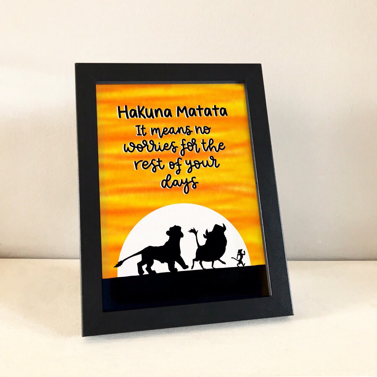 Lion King silhouette print