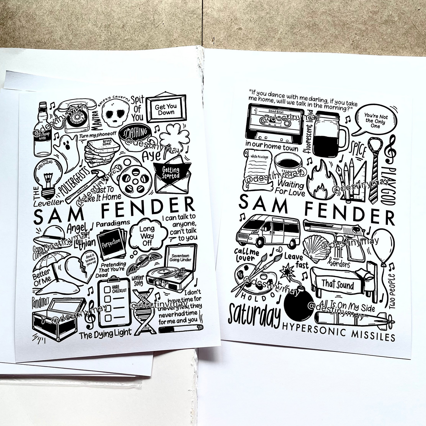 Sam Fender Hypersonic Missiles print